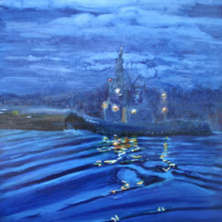 Tugboat Nocturne marine and seascape art