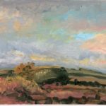 Jill Nichols oil plein air painting, Farnese, Italy