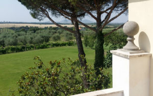 View from Villa,Painting Workshop, Italy
