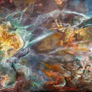 Jill Nichols' Painting 'Phi', as seen at the Vatican Observatory Museum