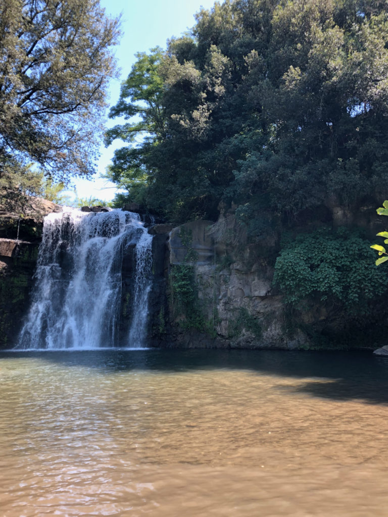 Water fall swimming hole near the villa