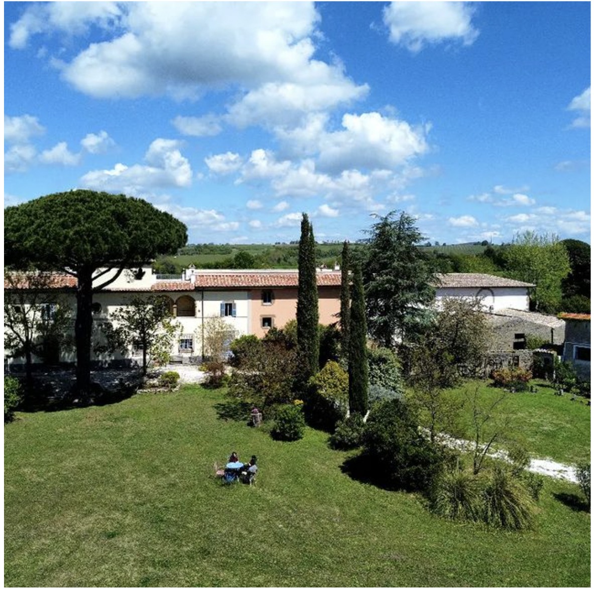 Farnese Villa aerial view