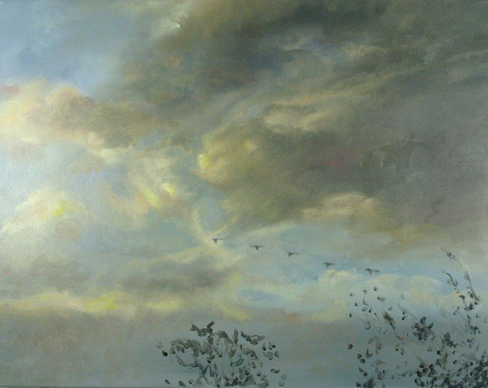 Autumn Sky, oil painting