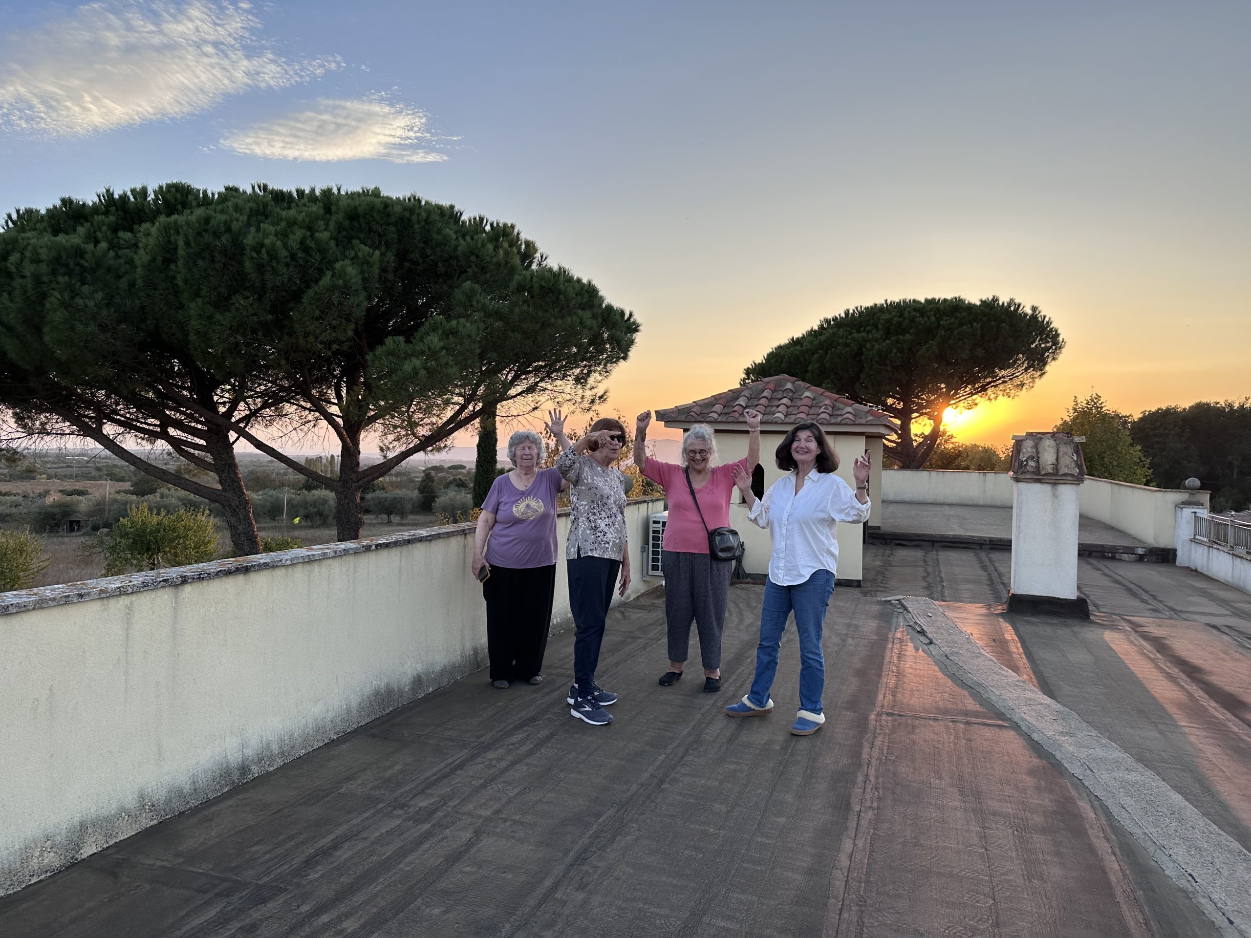 Up on the roof with a 360 view, villa in Farnese, Italy