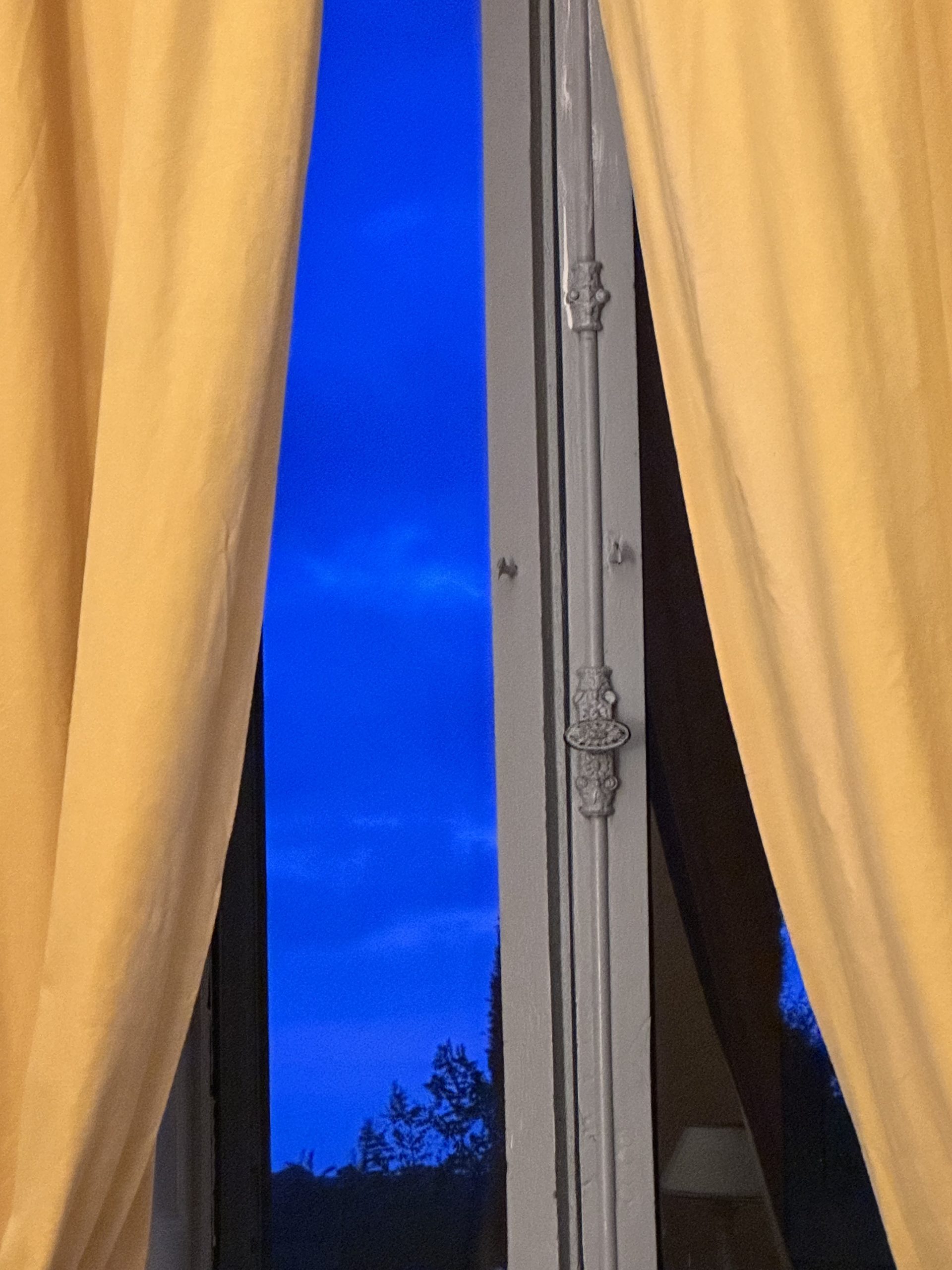 Night Light through the villa window