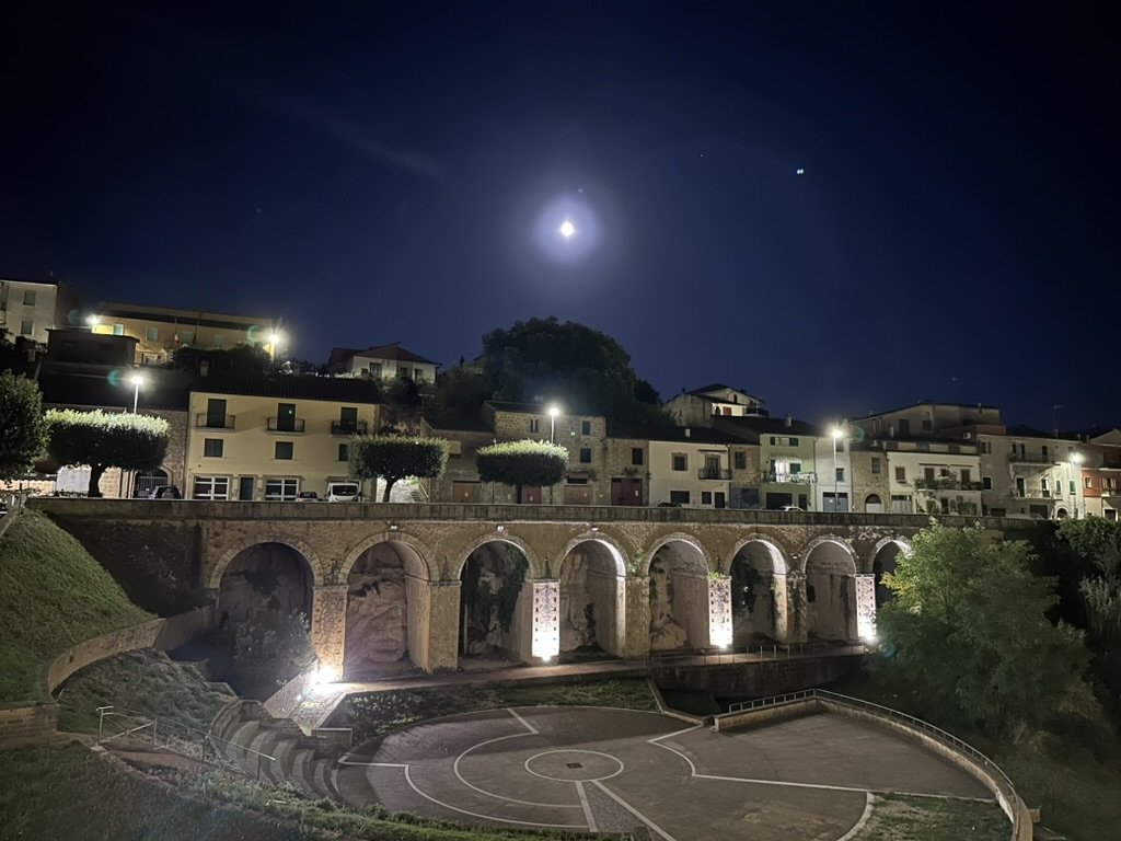 Medieval Village of Farnese at night